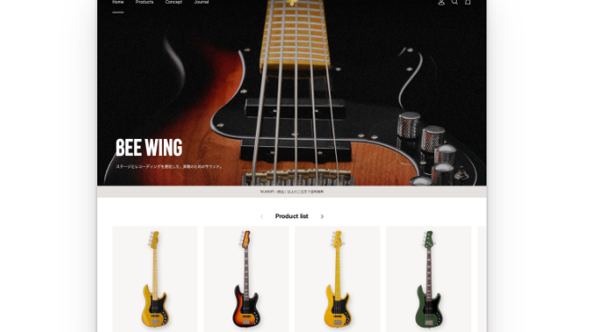 BEE WING 公式オンラインストアを公開しました